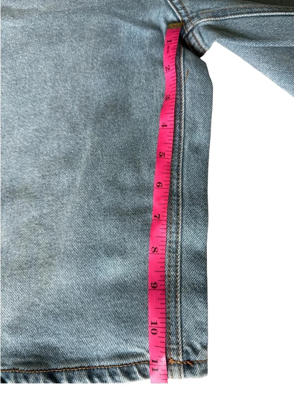 No Boundaries High Rise Denim Jorts Size 10 Light Wash Longline Shorts NWT